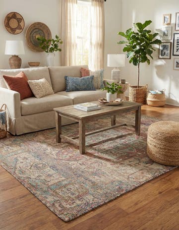 5' 1 x 8' Chenille Jute Rug