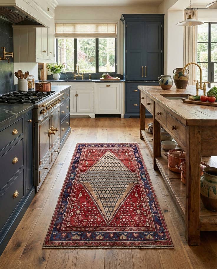 Detail image of 5' x 9' 9 Hand Knotted Koliaei Persian Wool Runner Rug