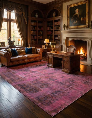 6' 11 x 10' 8 Vintage Royal Wool Rug