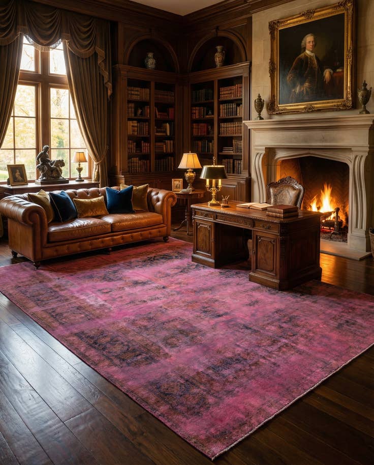 Detail image of 6' 11 x 10' 8 Vintage Royal Wool Rug