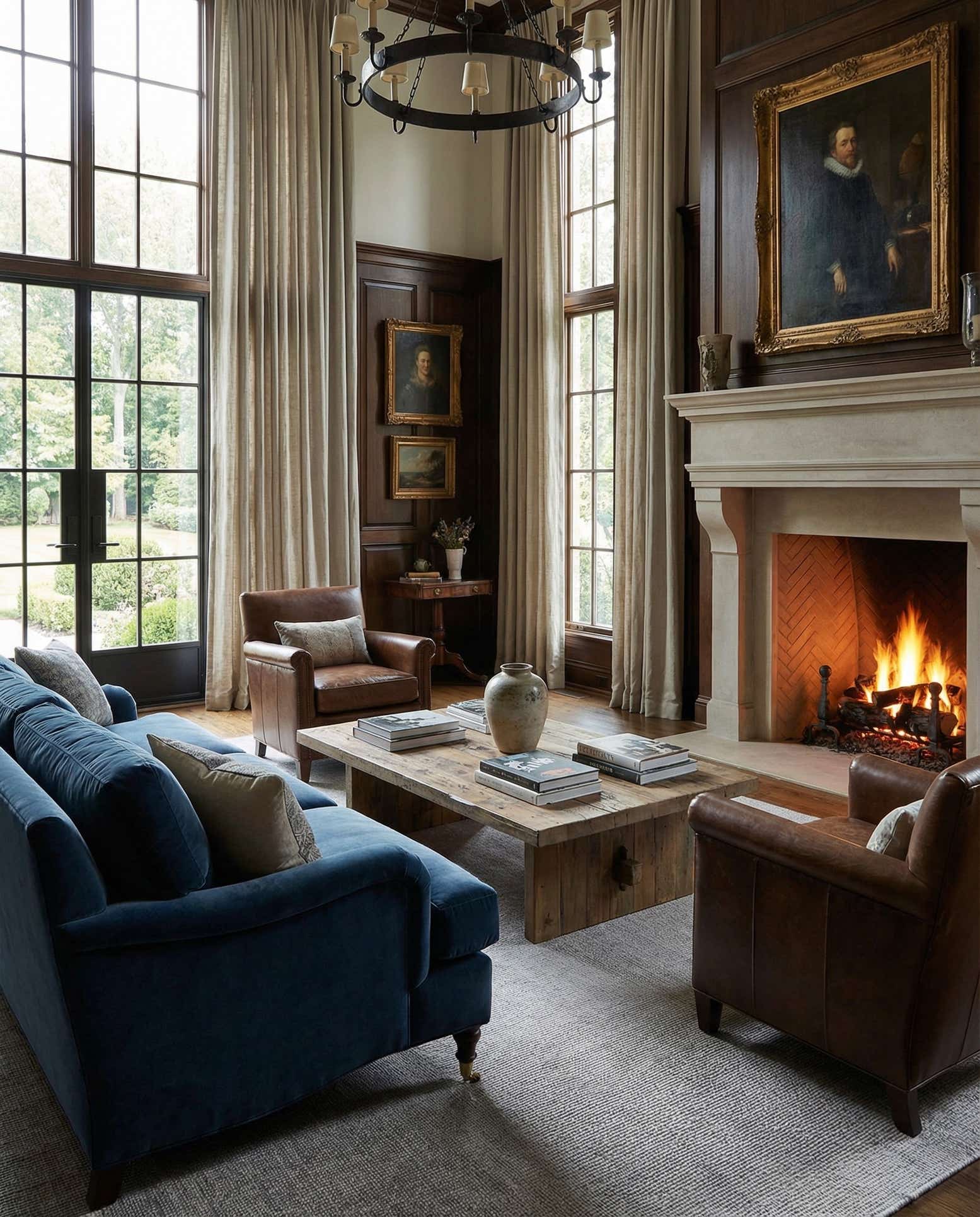 7' 10 x 11' Hand Woven Jill Zarin English Manor Farmhouse Wool Rug