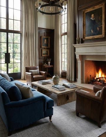 7' 10 x 11' Hand Woven Jill Zarin English Manor Farmhouse Wool Rug