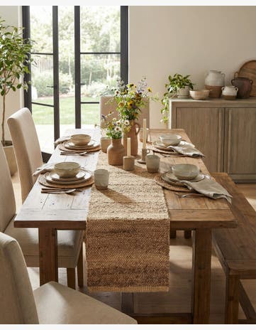 1' 2 x 10' Handmade Braided Jute Table Runner Rug