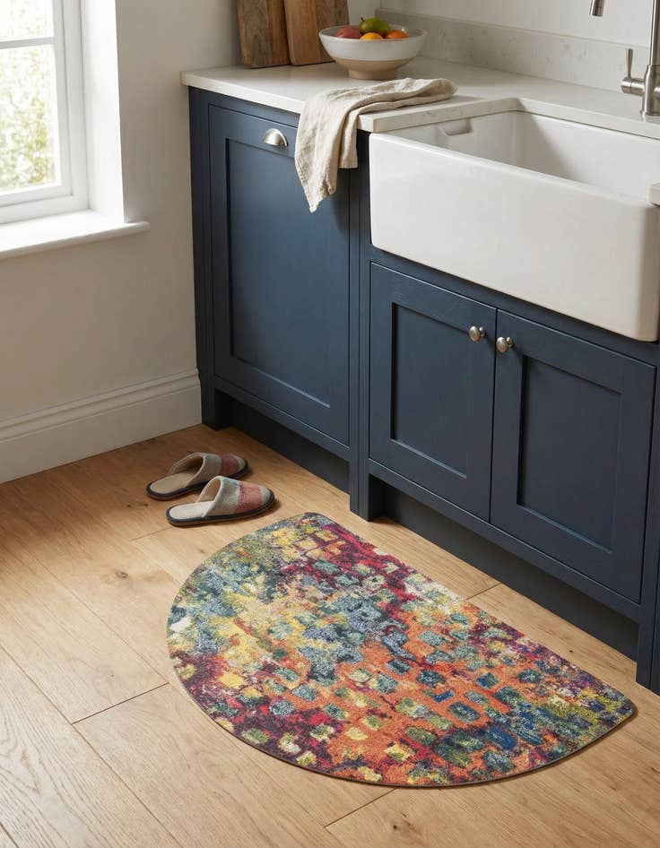 Detail image of  2' x 3' Abstract Anti-Fatigue Comfort Mat Hearth