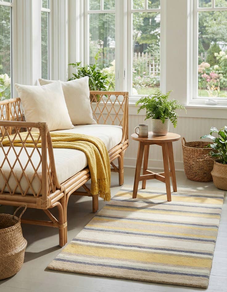 Detail image of 2' 8 x 4' 10 Luna Wool Rug