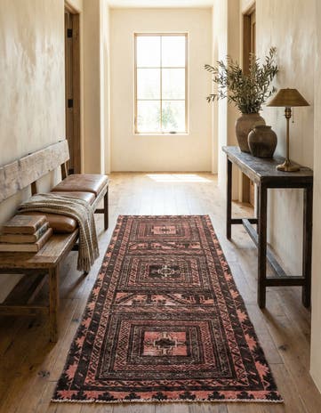 2' 6 x 6' 8 Hand Knotted Ultra Vintage Persian Wool Runner Rug