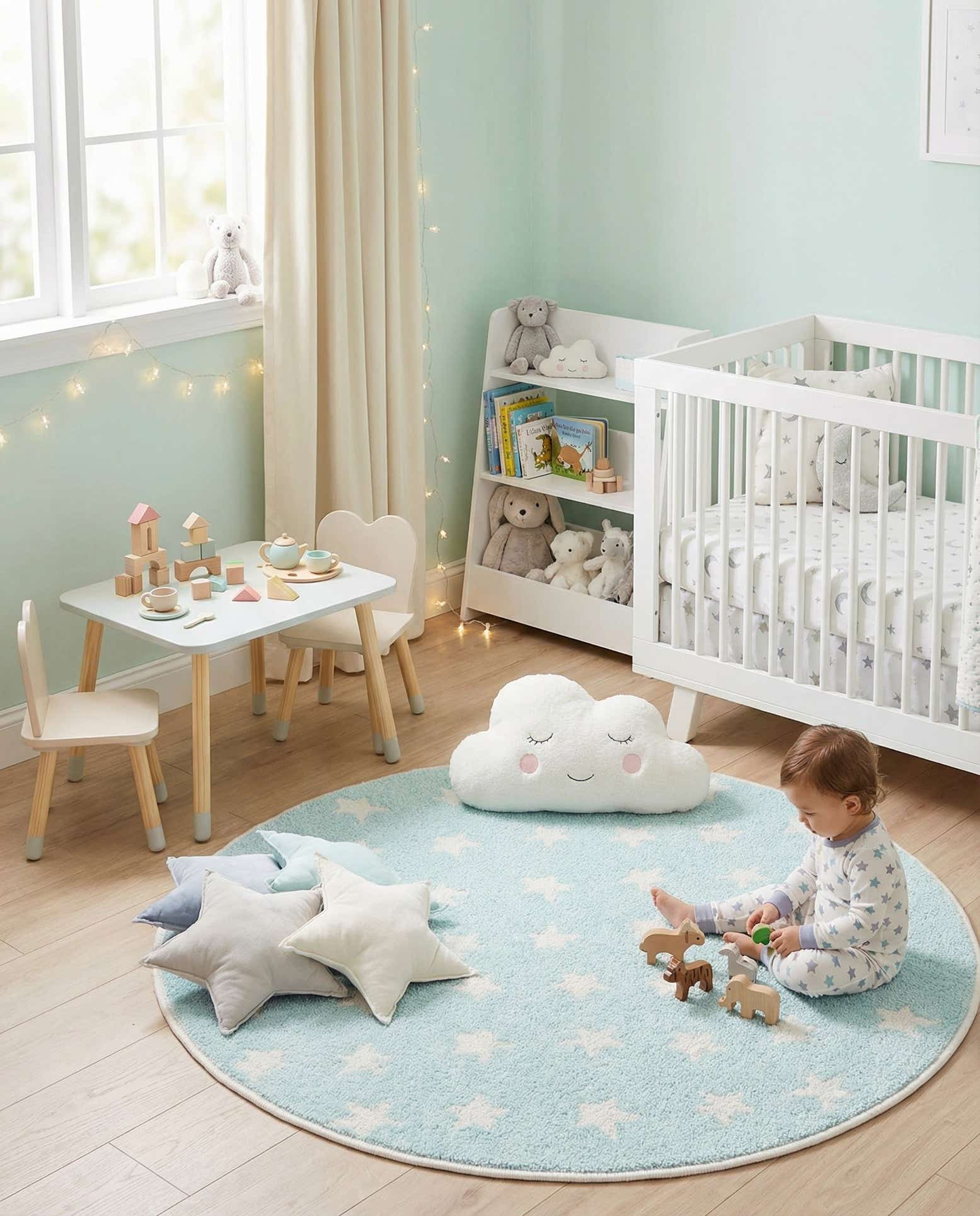 3' 3 x 3' 3 Whimsy Kids Round Rug