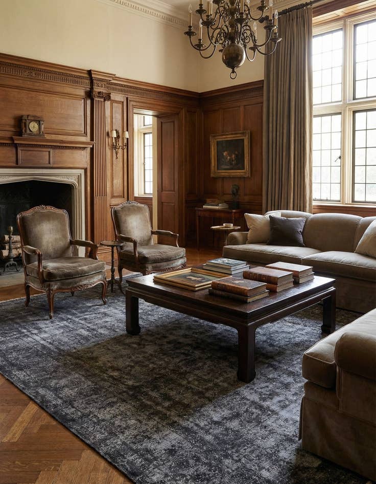 Detail image of 9' 10 x 12' 10 Vintage Royal Wool Rug