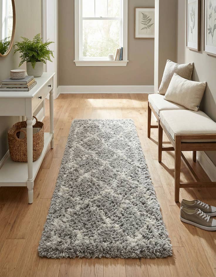 Detail image of 2' x 6' Infinity Shag Runner Rug