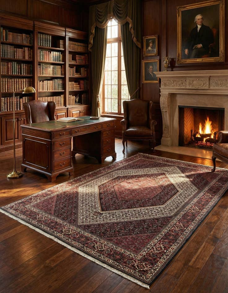 Detail image of 6' 9 x 10' 1 Bidjar Wool Rug