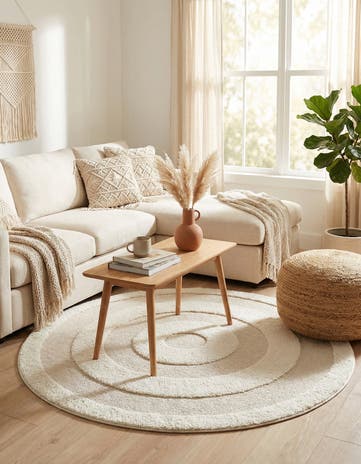 5' 3 x 5' 3 Boho Round Rug