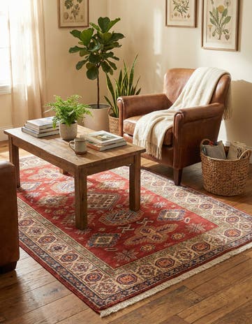 3' 4 x 5' Hand Knotted Kazak Oriental Rug