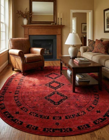 7' 10 x 10' Bokhara Oval Rug