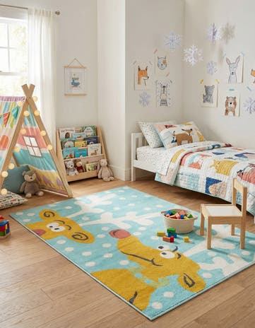 4' x 5' 6 Whimsy Kids Rug