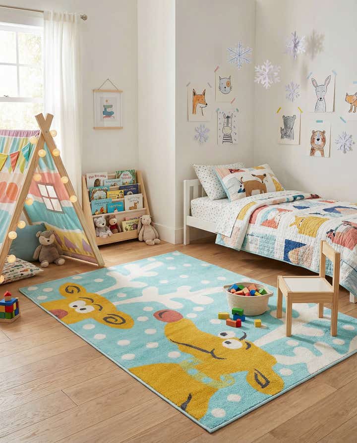 4' x 5' 6 Whimsy Kids Rug