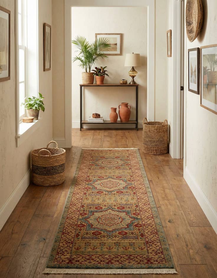 Detail image of 2' 7 x 10' Mamluk Runner Rug