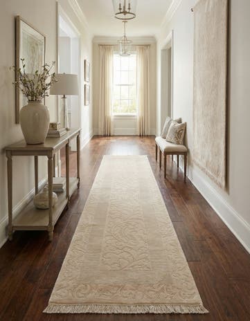 3' 4 x 12' 10 Hand Knotted Darya Wool Runner Rug