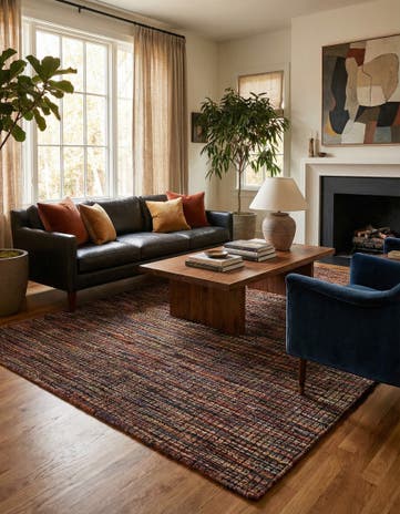 5' x 7' 4 Hand Knotted Darya Wool Rug