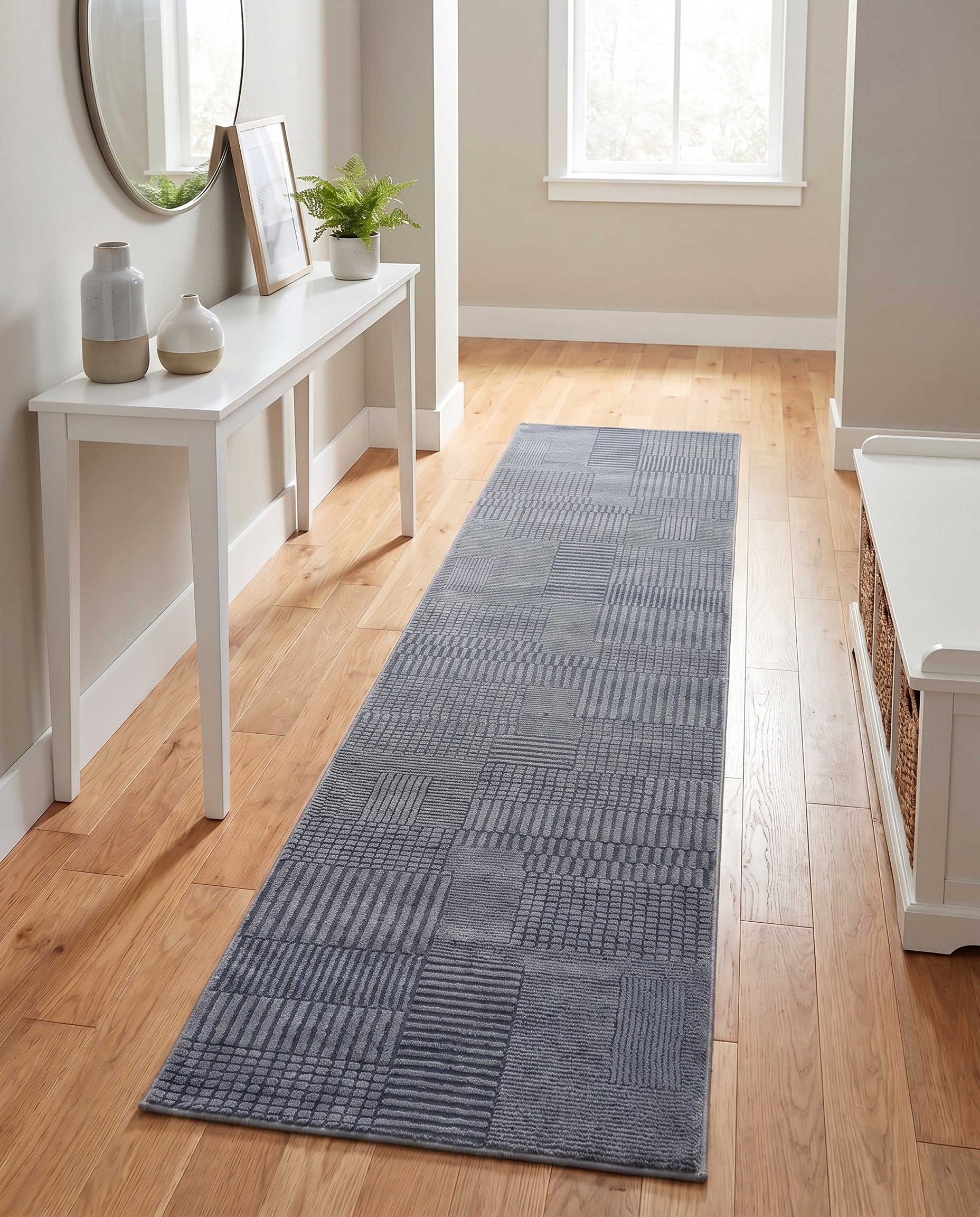 2' 7 x 12' Textura Designer Runner Rug
