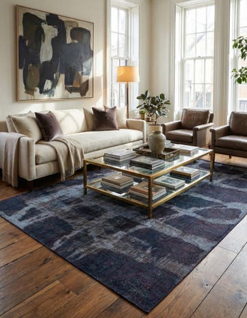5' 10 x 9' 3 Hand Knotted Ultra Vintage Persian Wool Rug