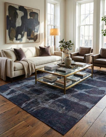 5' 10 x 9' 3 Hand Knotted Ultra Vintage Persian Wool Rug