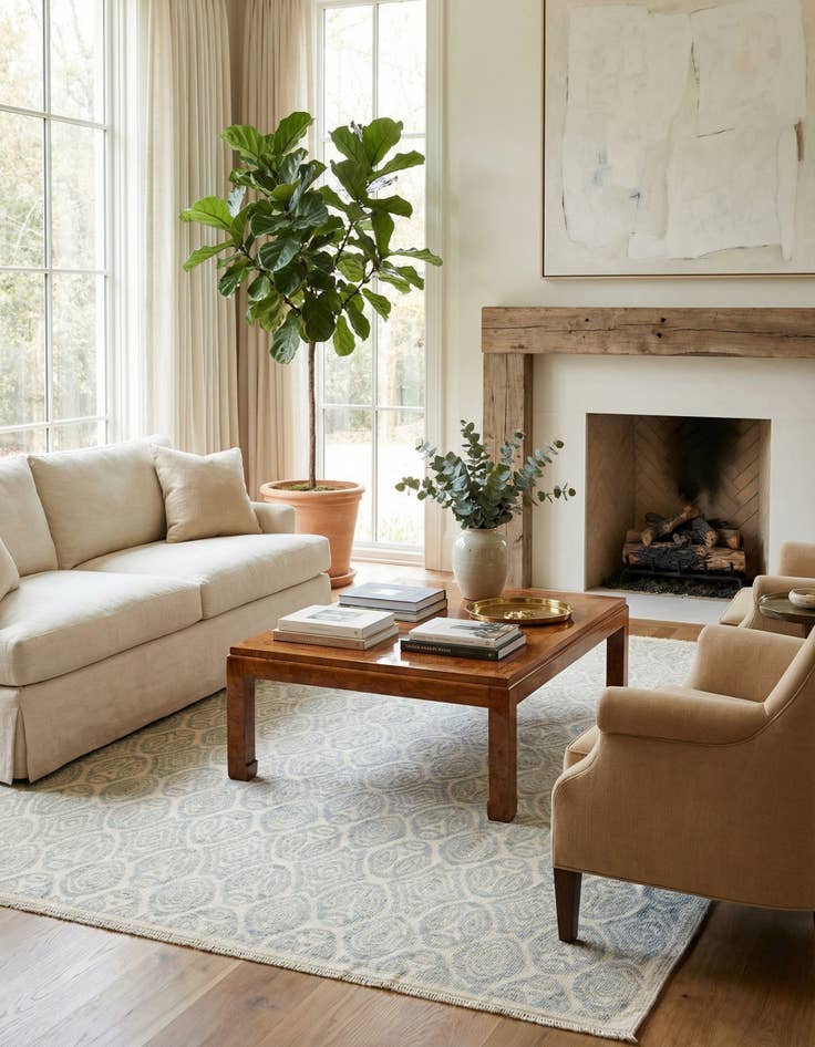 Detail image of 9' 2 x 12' 7  Hand Knotted Darya Wool Rug