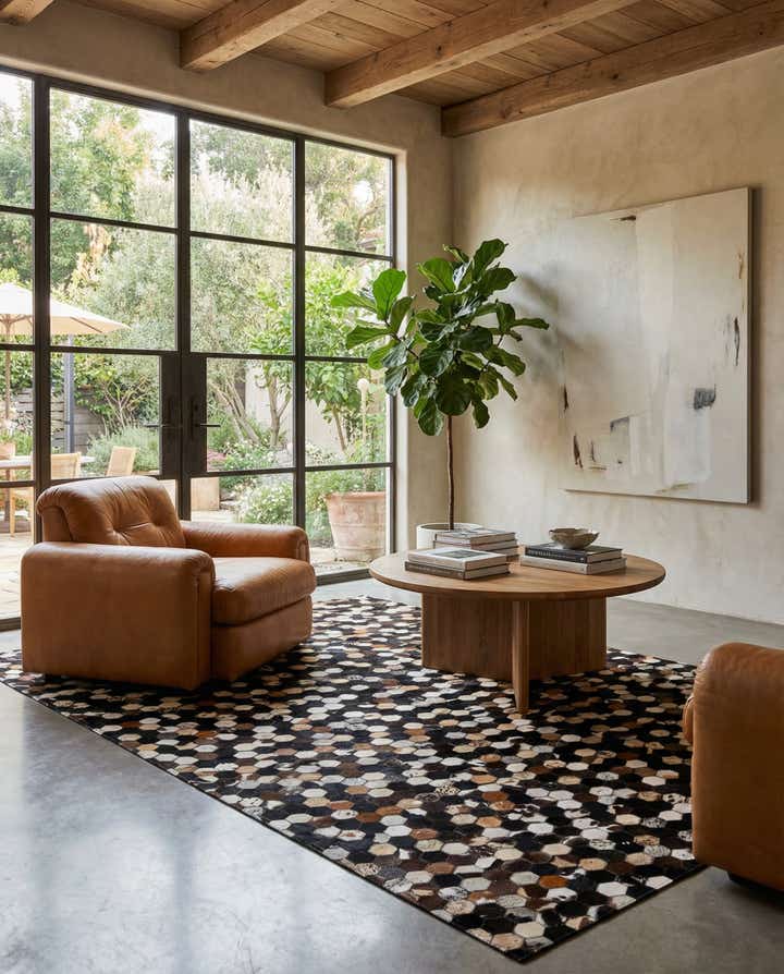 5' 1 x 7' 11 Cowhide - Patchwork Rug