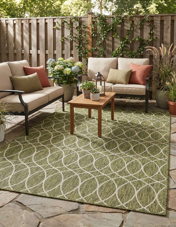 5' 3 x 8' Easy-Clean Lattice Indoor / Outdoo...