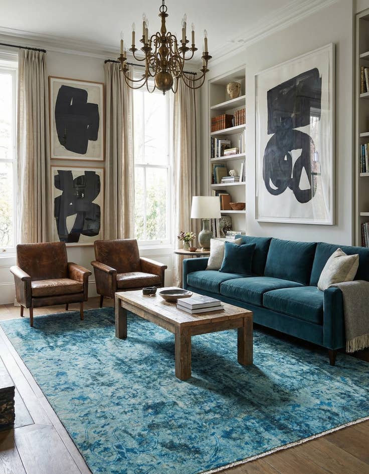 Detail image of 6' 4 x 6' 7 Vintage Royal Rug