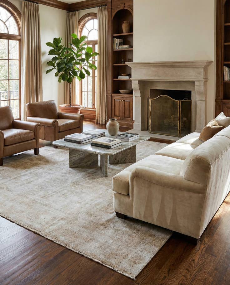 Detail image of 8' 7 x 12' 7 Hand Knotted Ultra Vintage Persian Wool Rug