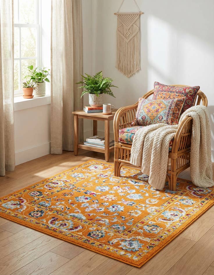 Detail image of 4' x 4' Aurelia Square Rug