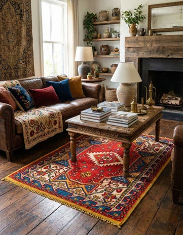 3' 8 x 4' 10 Hand Knotted Anatolian Wool Rug