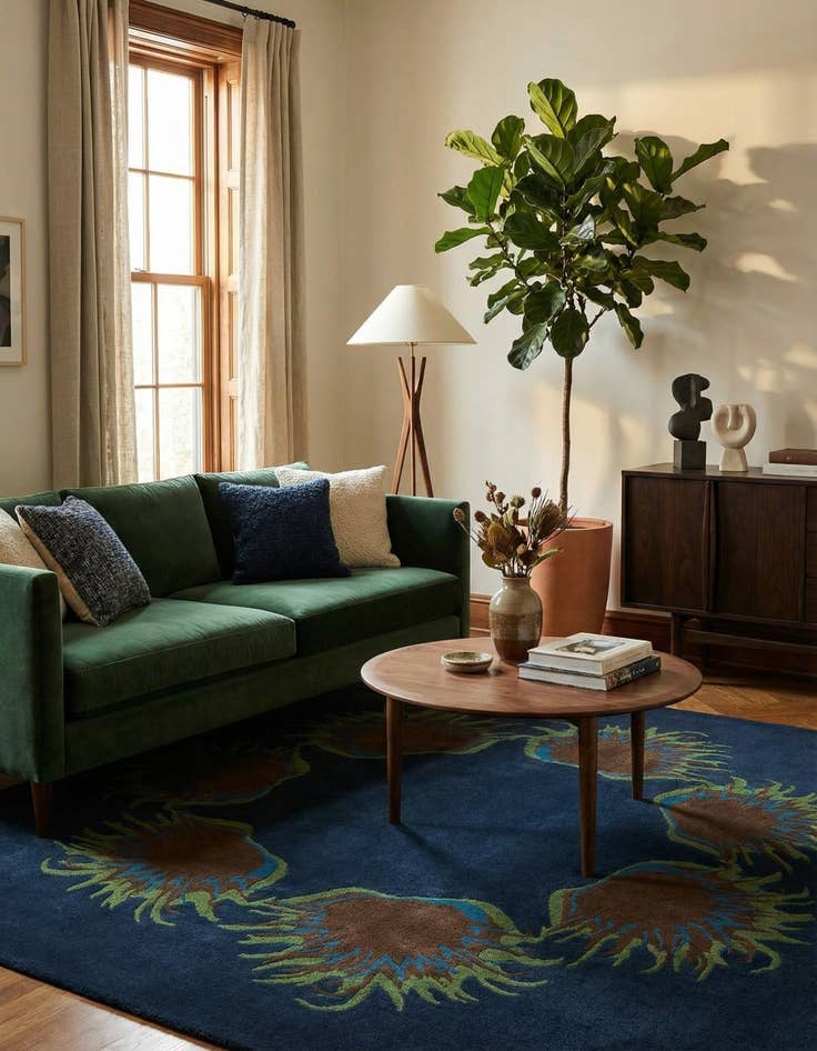 Detail image of 7' 6 x 7' 6 Luna Square Rug