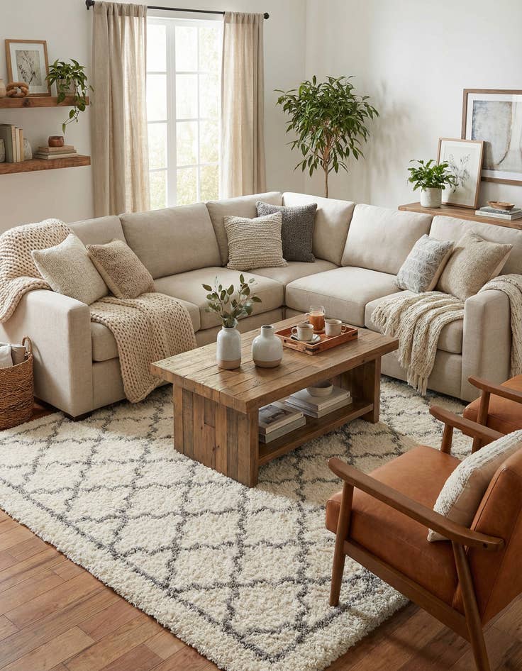 Detail image of 10' x 14' Infinity Shag Rug