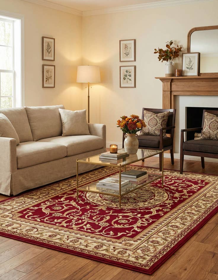 Detail image of 6' x 9' Classic Aubusson Rug