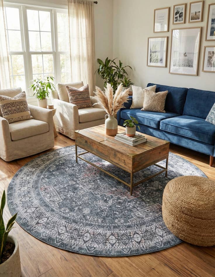 Detail image of  7' 10 x 7' 10 Timeless Round Rug