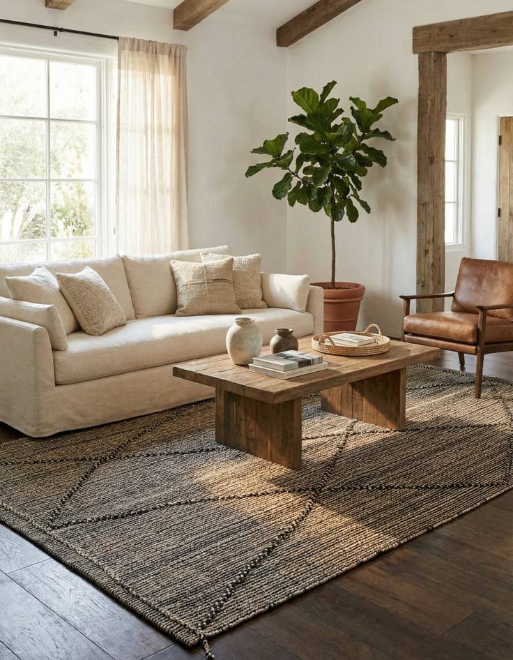 Detail image of 6' x 12' 2  Hand Knotted Moroccan Wool Runner Rug