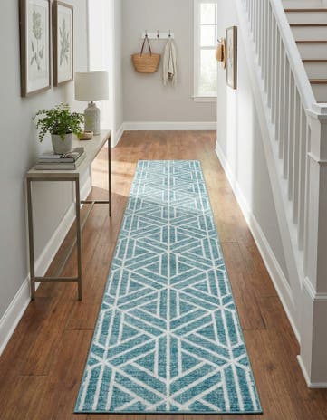 3' x 19' 8 Lattice Trellis Runner Rug