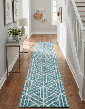 3' x 19' 8 Lattice Trellis Runner Rug