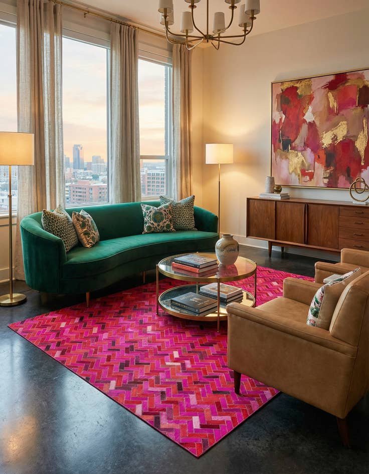 Detail image of  5' x 7' 10 Cowhide Rug