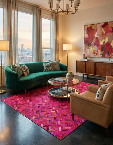 5' x 7' 10 Cowhide Rug