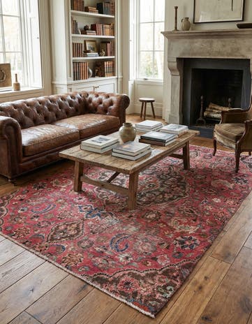 5' x 7' 5 Hand Knotted Ultra Vintage Persian Wool Rug