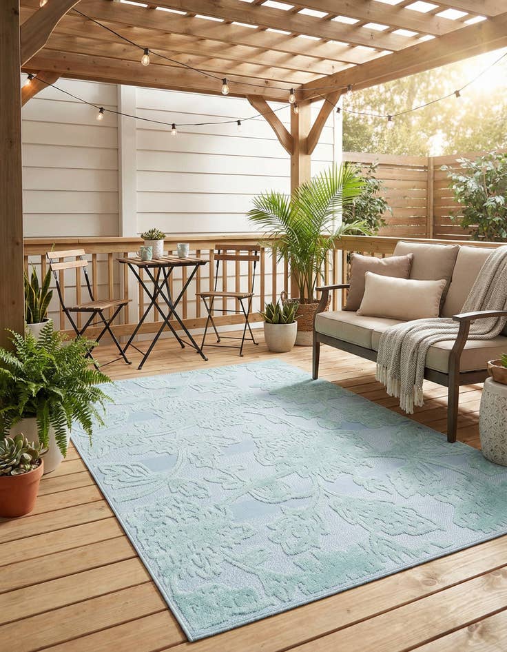 Detail image of 6' x 9'  Washable Aruba Indoor / Outdoor Rug