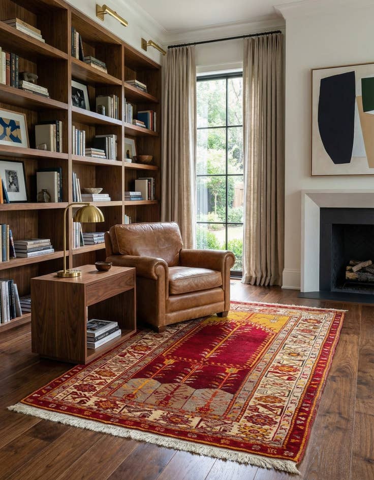 Detail image of  3' 6 x 5' 2  Hand Knotted Ladik Rug