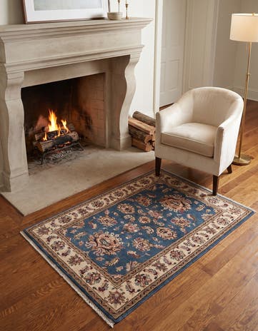 3' x 4' 11 Hand Knotted Ziegler Rug