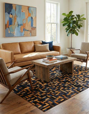 5' x 7' 11 Cowhide - Patchwork Rug