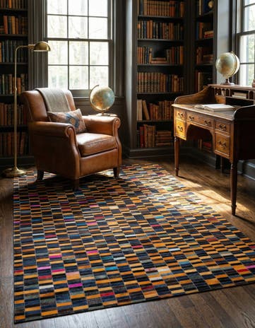 5' 1 x 8' Cowhide - Patchwork Rug