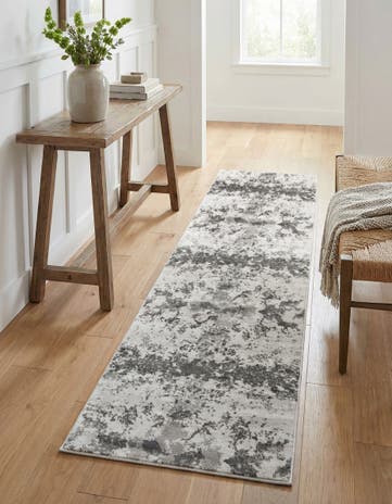 Light Gray Metropolis Runner Rug