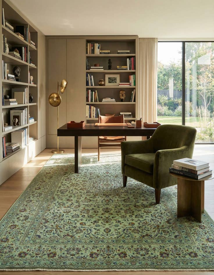 Detail image of 8' 1 x 11' 5 Kashan Rug