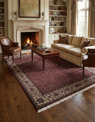 5' 7 x 7' 4 Bidjar With Silk Rug